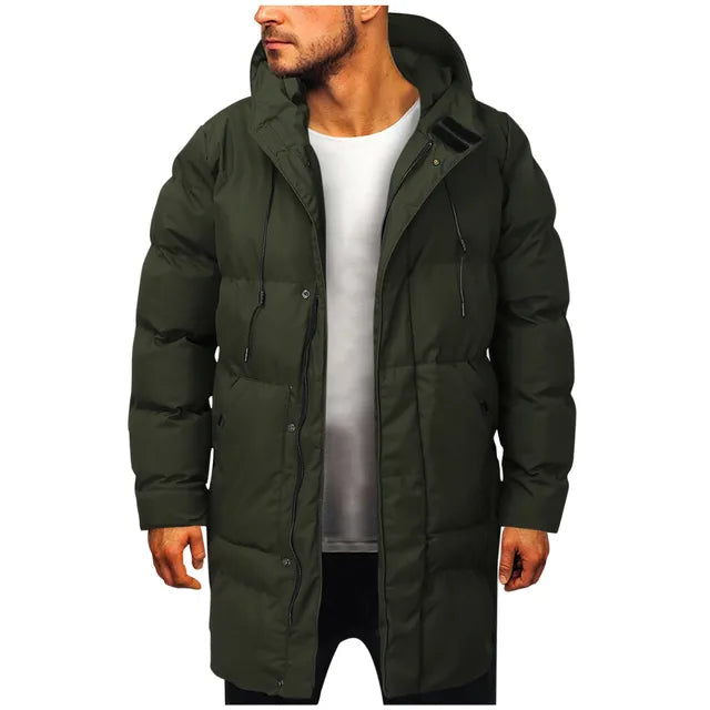 Men's Long Winter Coat Warm Comfortable