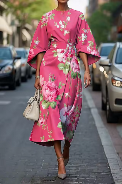 Pretty Waist Midi Summer Dress