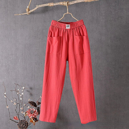 Lightweight Women's Casual Summer Pants with Pockets