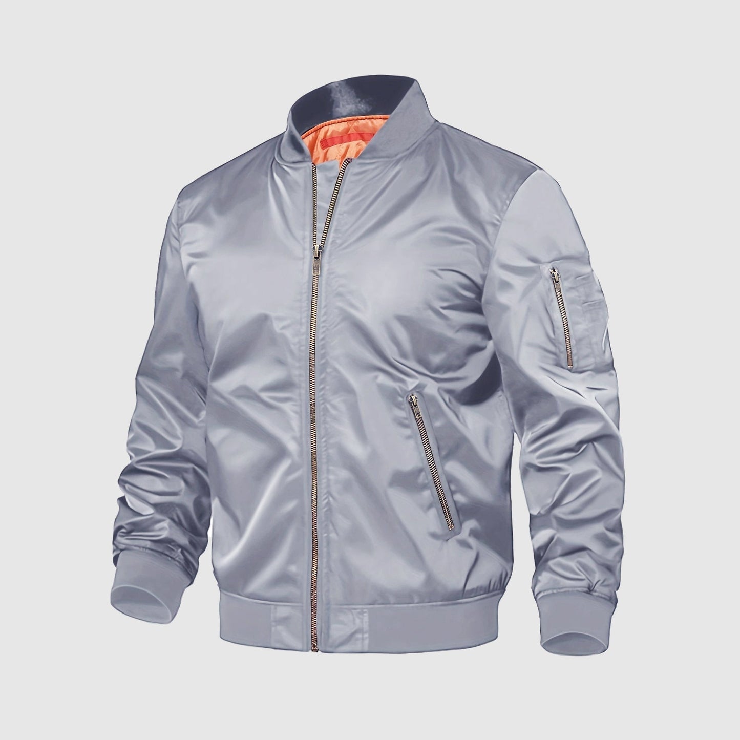 Alessandro Veneti Men's Aviator Leather Jacket
