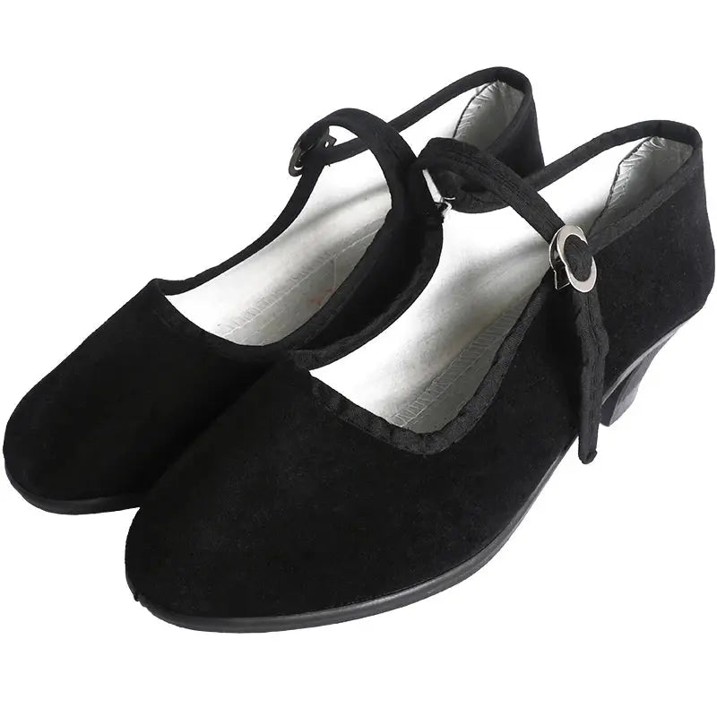 Women's Lace-Up Dance Sneakers Comfortable Latin Ballroom Shoes - VibreMode