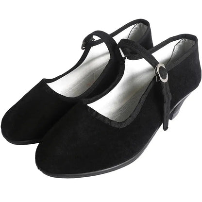 Women's Lace-Up Dance Sneakers Comfortable Latin Ballroom Shoes - VibreMode