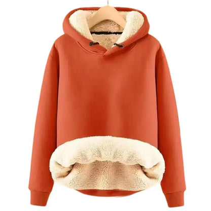 Women's Fleece Lined Hoodie Soft Warm - VibreMode