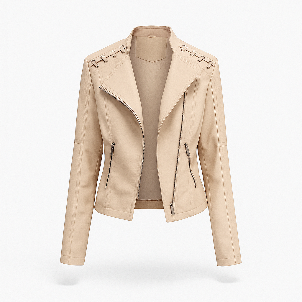 Lea Womens Lambskin Autumn Jacket - VibreMode