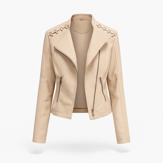 Lea Womens Lambskin Autumn Jacket - VibreMode
