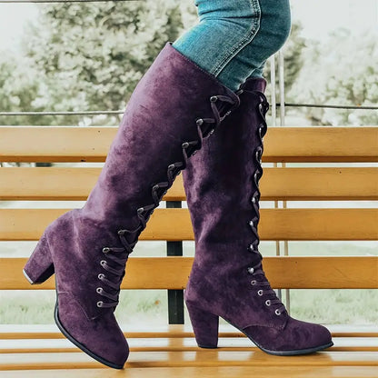Elegant Ladies High Heel Ankle Boots