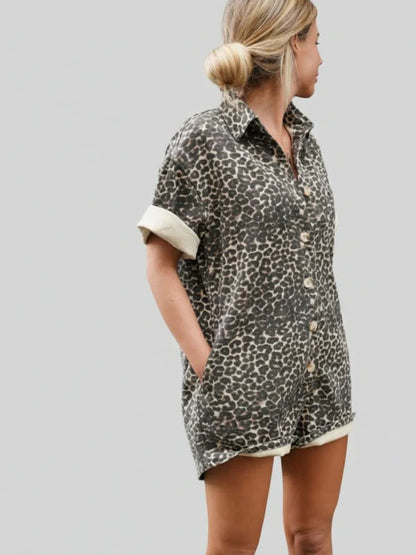 Women's Leopard Print Jumpsuit