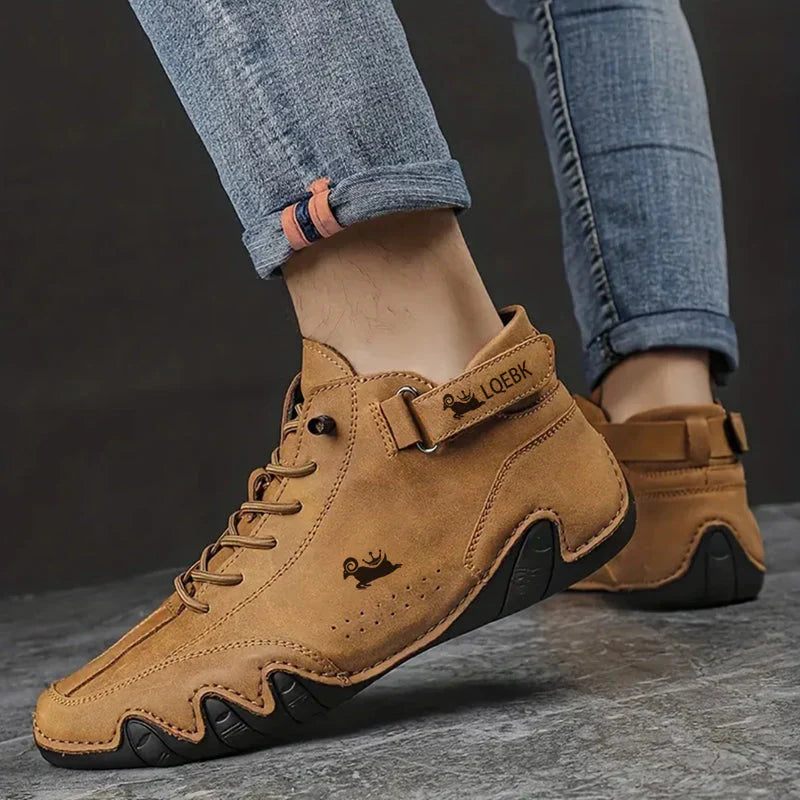 Leather Walking Shoes Comfortable Balance Design