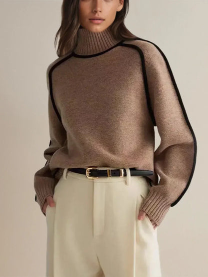 Fashionable Knit Turtleneck Sweater for Women
