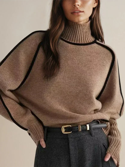 Fashionable Knit Turtleneck Sweater for Women