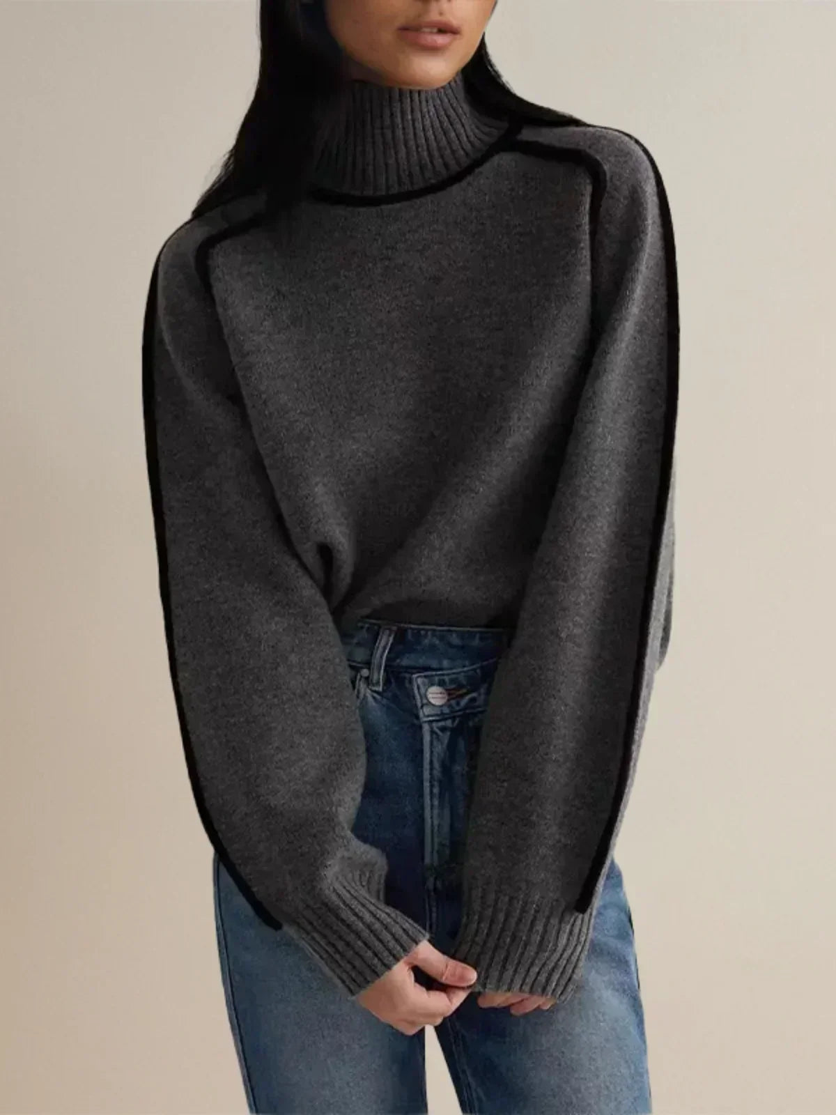 Fashionable Knit Turtleneck Sweater for Women