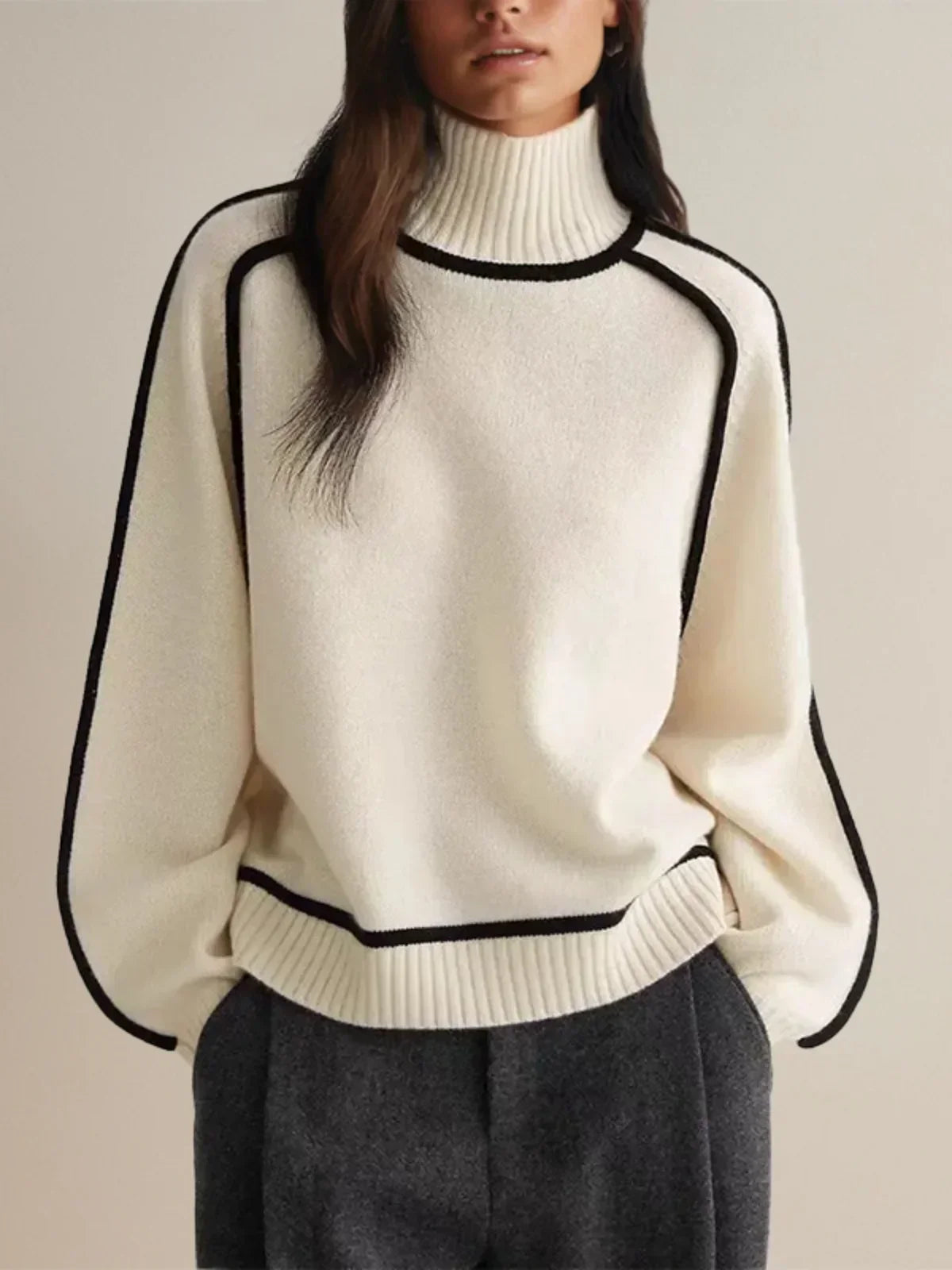 Fashionable Knit Turtleneck Sweater for Women