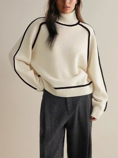 Fashionable Knit Turtleneck Sweater for Women