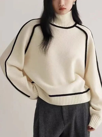 Fashionable Knit Turtleneck Sweater for Women