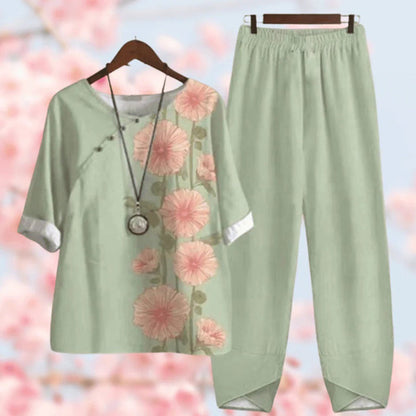 Women's Floral Two Piece Set