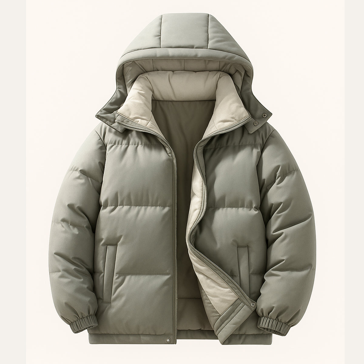 Men's Waterproof Down Hooded Puffer Jacket