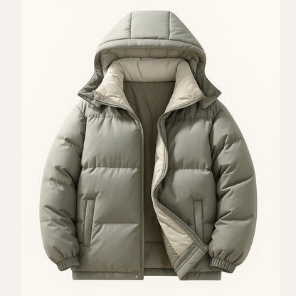 Men's Waterproof Down Hooded Puffer Jacket