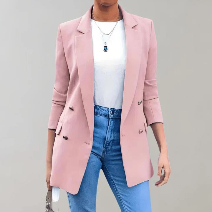 Women's Elegant Wool Blazer - VibreMode