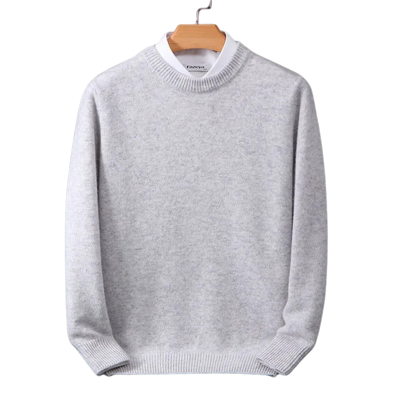 Warm Men's Cozy Crew Neck Winter Sweater - VibreMode