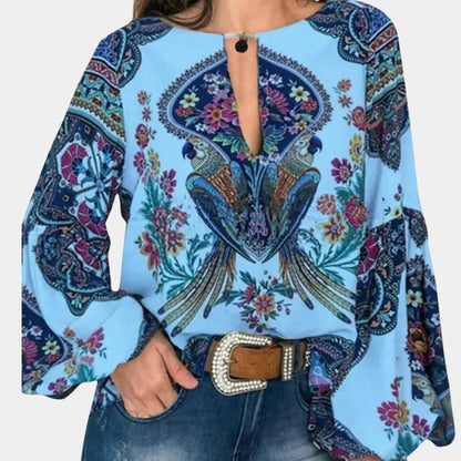 Women's Floral Blouse Lightweight Pastel