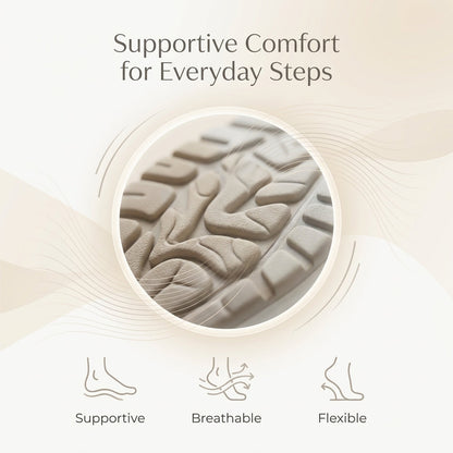 Orthopedic Slip-On Loafers Gold Accent Brown