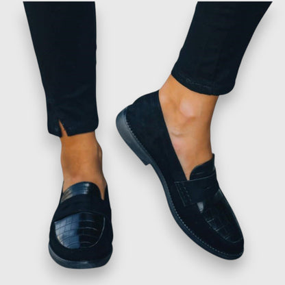 Women's Slip-On Loafers With Instep Strap