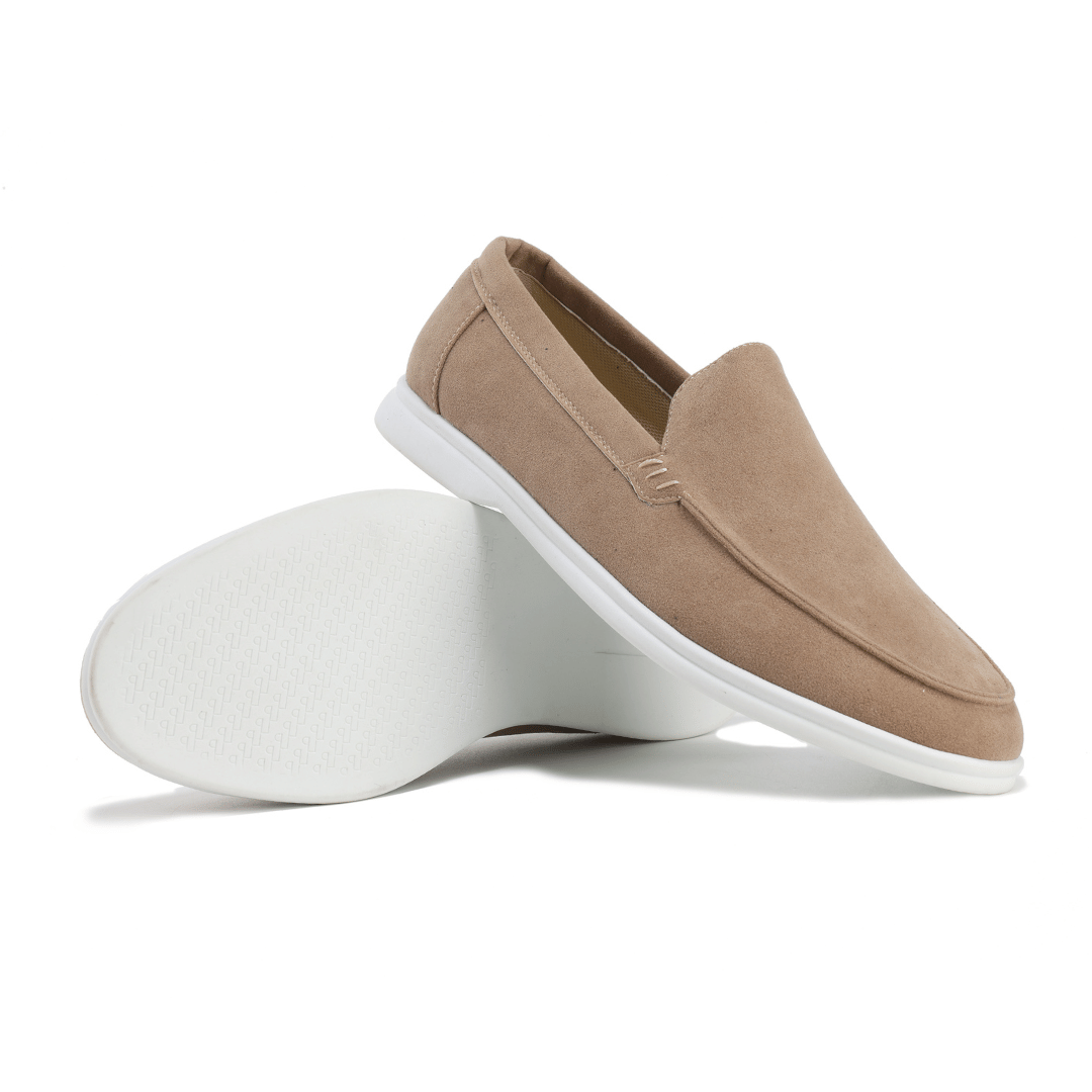 Men's Slip-On Loafers Leather Casual Brown