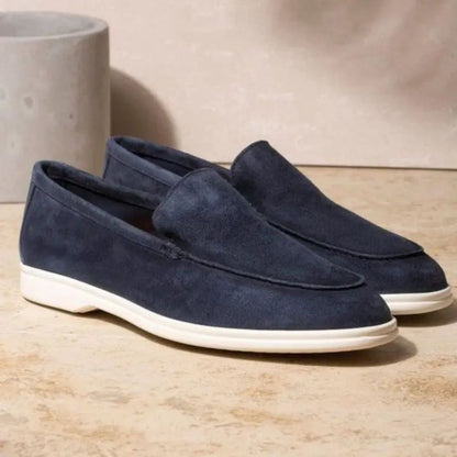 Men's Slip-On Loafers Leather Casual Brown
