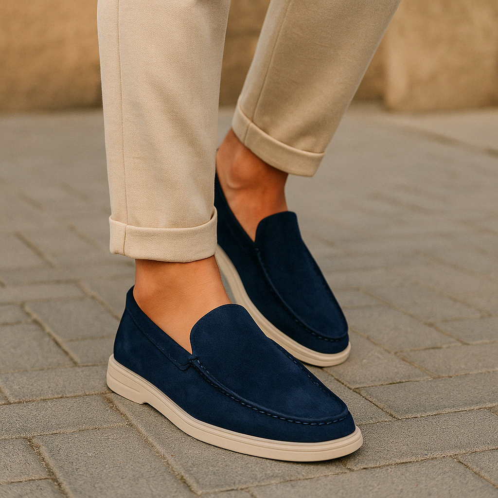 Men's Slip-On Loafers Casual Leather Brown