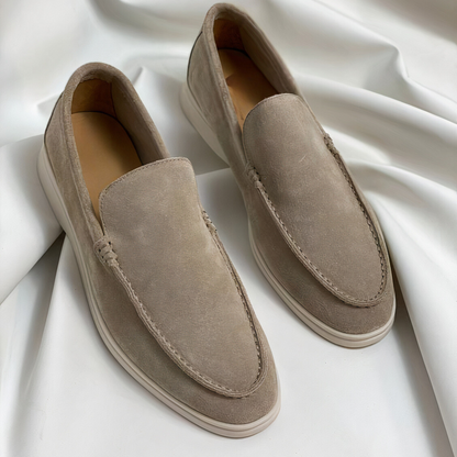 Men's Slip-On Loafers Casual Leather Brown