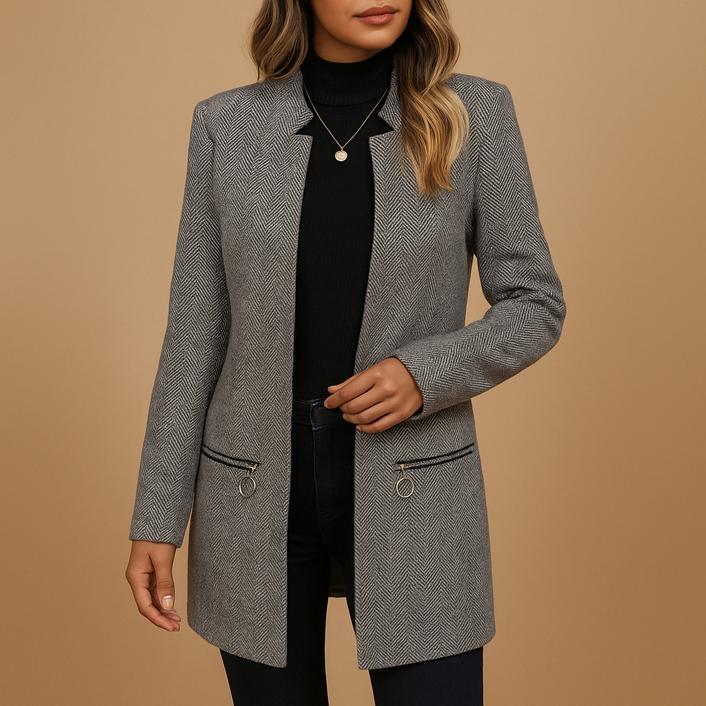 Trendy Women's Printed Winter Coat - VibreMode