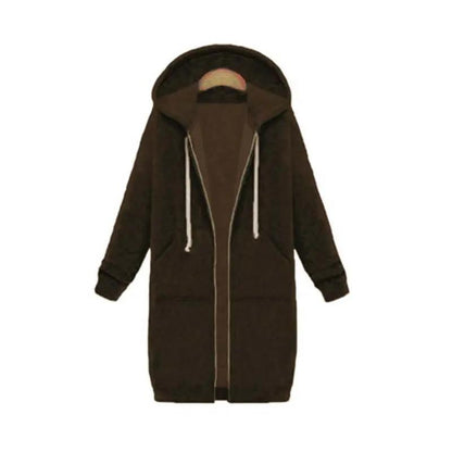 Longline Zip Hoodie for Women – Cozy & Versatile Layering Piece-Caliboot