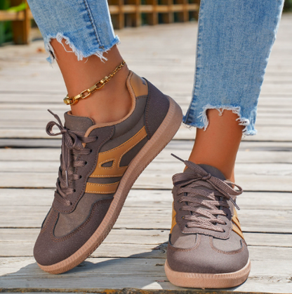 Loravelle Women's Orthopedic Suede Sneakers Casual - VibreMode
