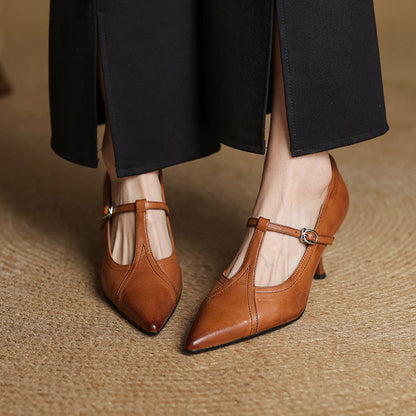 Lorena Genuine Leather Heels Caliboot