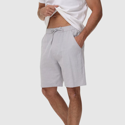 Relaxed Fit Linen Beach Shorts