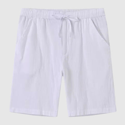 Relaxed Fit Linen Beach Shorts