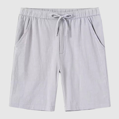 Relaxed Fit Linen Beach Shorts