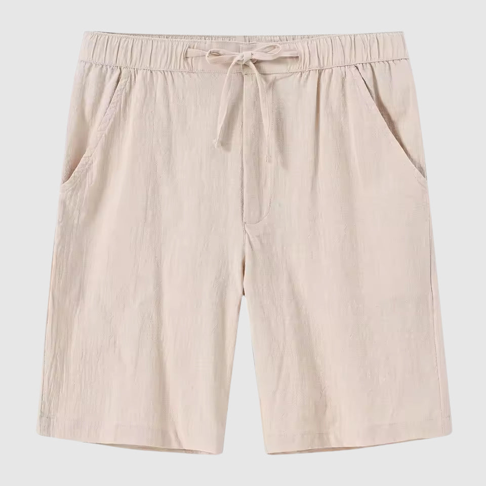 Relaxed Fit Linen Beach Shorts