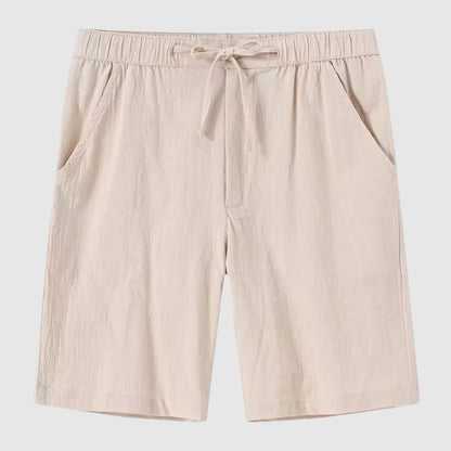 Relaxed Fit Linen Beach Shorts