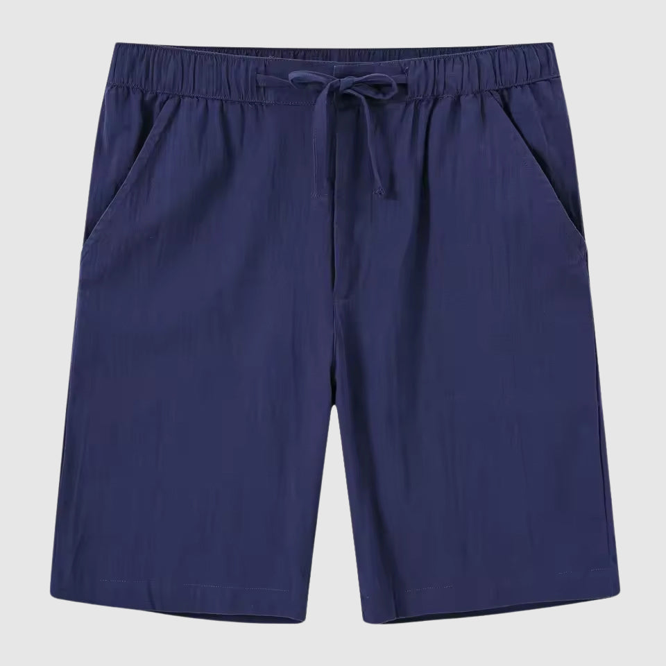 Relaxed Fit Linen Beach Shorts