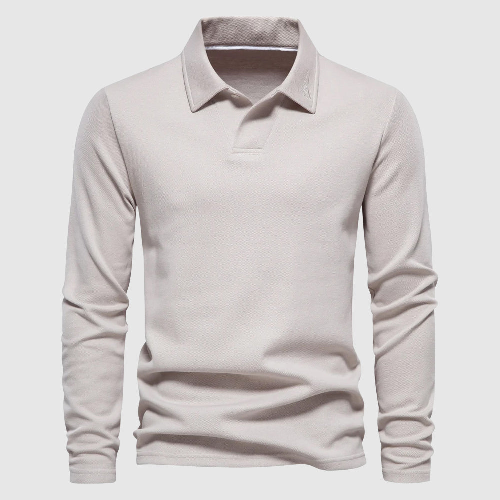 Lorenzo Vitali Elite Full Sleeve Polo Shirt - Soft Blend Anti-Pilling Comfort