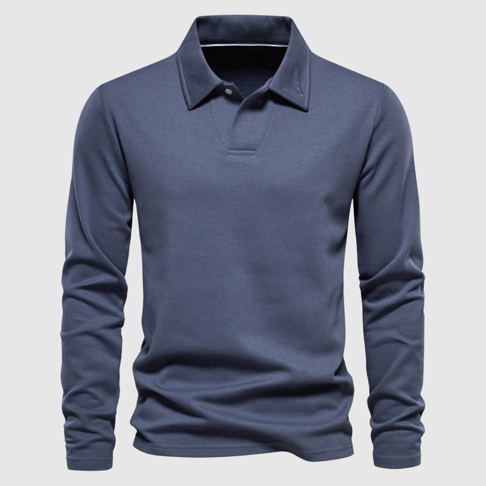 Lorenzo Vitali Men's Polo Shirt Soft Blend Anti-Pilling Comfort - VibreMode