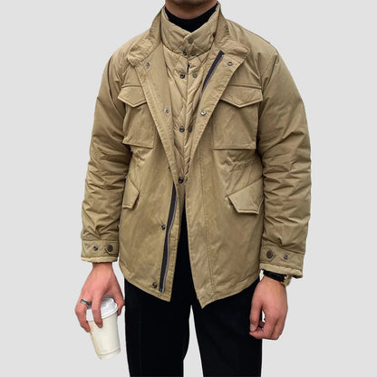 Lorenzo Vitali Men's Vintage Work Jacket Cotton