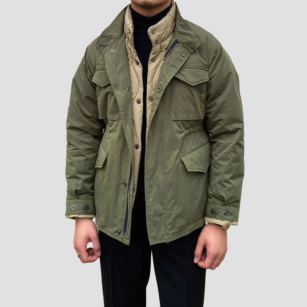Lorenzo Vitali Men's Vintage Work Jacket - VibreMode