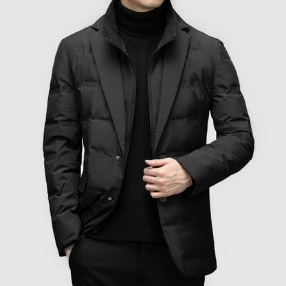 Lorenzo Vitali Men's Down Jacket Lightweight Insulated Water-Resistant