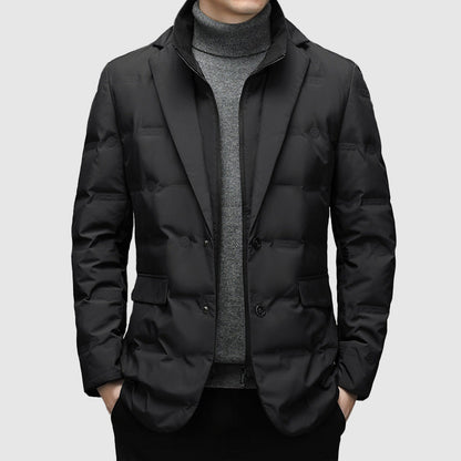Lorenzo Vitali Men's Down Jacket Lightweight Insulated Water-Resistant