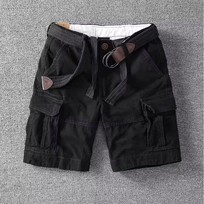 Men's Cargo Shorts Belted Multi Pocket