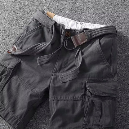 Men's Cargo Shorts Belted Multi Pocket