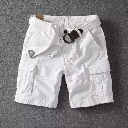 Men's Cargo Shorts Belted Multi Pocket
