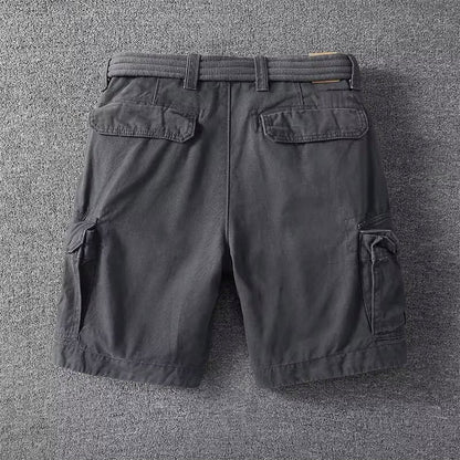 Men's Cargo Shorts Belted Multi Pocket